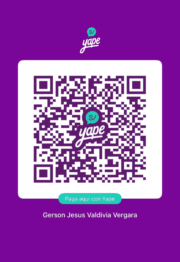 Código QR de Yape de Gerson Jesus Valdivia Vergara